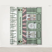 French Paris Bakery Cafe Patisserie Backdrop タペストリー (正面)