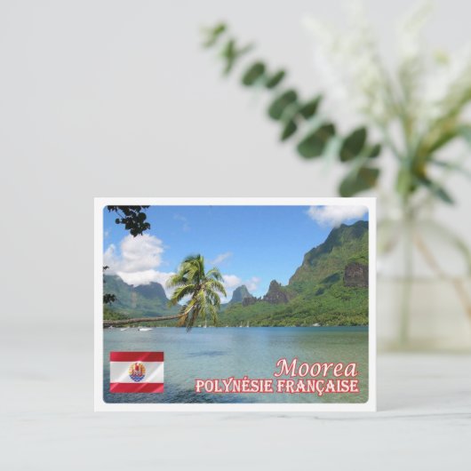 French Polynesia - Moorea - Cook's Bay - ポストカード (スタンド正面)