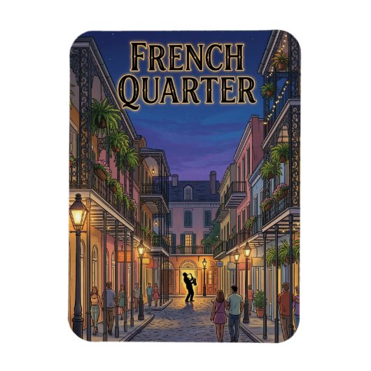 French Quarter マグネット (縦)