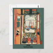 French Quarter Balcony & Wine, Fig Street Studio ポストカード (正面/裏面)