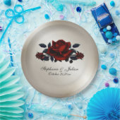 French Quarter Goth Antique Gold Wedding   ペーパープレート (パーティー)