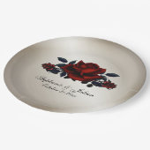 French Quarter Goth Antique Gold Wedding   ペーパープレート (アングル)