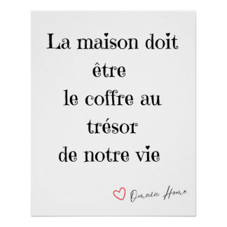 French Quote Wall Art ポスター