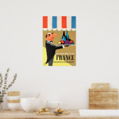 French Restaurant Art France Travel Poster Print T ポスター (キッチン)