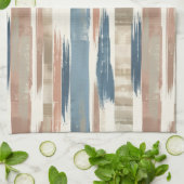 French Retro Brush Stripe Kitchen Towels キッチンタオル (折り畳み)