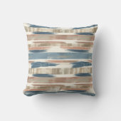 French Retro Brush Stripe Throw Pillow クッション (正面)