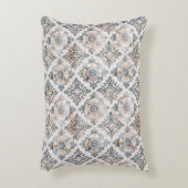 French Retro Floral Tile Accent Pillow アクセントクッション (正面(垂直))