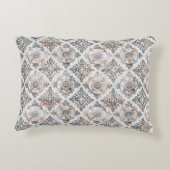 French Retro Floral Tile Accent Pillow アクセントクッション (裏面)