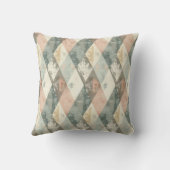 French Retro Harlequin Throw Pillow クッション (裏面)