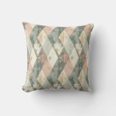 French Retro Harlequin Throw Pillow クッション (正面)