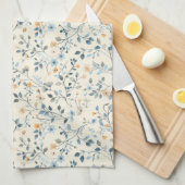 French Retro Spring Botanical Kitchen Towels キッチンタオル (四つ折り)