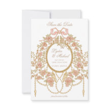 French Rococo Rose Monogram Wedding