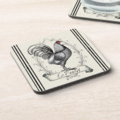 French Rooster Le Poulet コースター (左側)