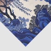 French-Style Blue Chinoiserie Decoupage Print 薄葉紙 (詳細)