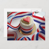 French Style Valentine's Cake Postcard シーズンポストカード (正面/裏面)