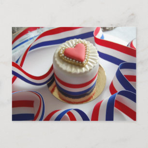 French Style Valentine's Cake Postcard シーズンポストカード