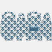 French Tapestry Blue and White THANK YOU フェイバーボックス (見開き)