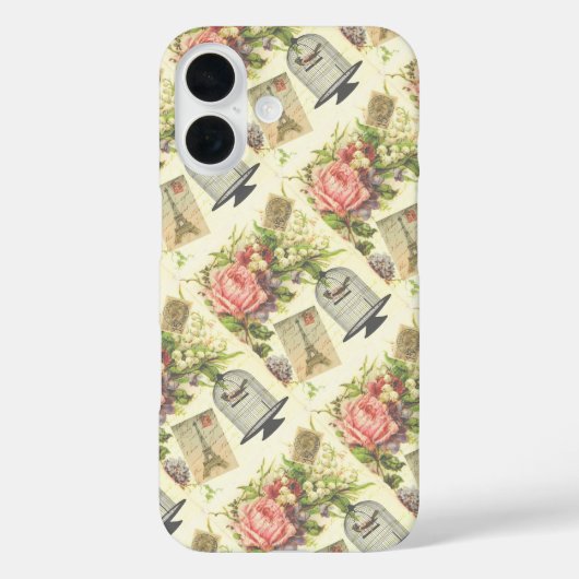 French Theme Vintage Paris Case-Mate iPhoneケース (裏面)
