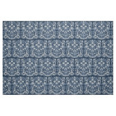 French Toile De Jouy Indigo Floral Vintage Country ファブリック (ファットクウォーター)