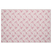 French Toile Rococo Garden Birds Wildlife Pattern ファブリック (ファットクウォーター)
