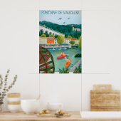 French Travel Art Poster print 1 ポスター (キッチン)