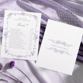 French Victorian Lavender Bridal Shower Game