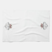 French Vintage Label with Roses キッチンタオル (横)