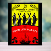 French Vintage Sardine Kitchen アクリルサイン (ニュートラル)