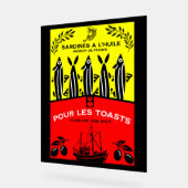 French Vintage Sardine Kitchen アクリルサイン (傾斜)