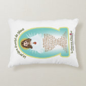 French WHT Bg Kids FOL Mary Icon + Unity Prayer  アクセントクッション (正面)