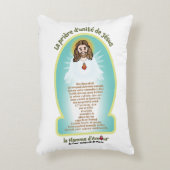 French WHT Bg Kids FOL Mary Icon + Unity Prayer  アクセントクッション (正面(垂直))