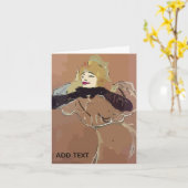 French Woamn カード (黄色い花)