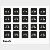Frenchieが2匹いるのが普通だったマグカップ スクエアシール (シート)