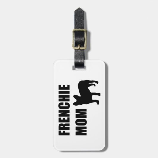 Frenchieのお母さん ラゲッジタグ (正面縦)