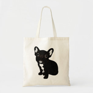 FrenchieのかわいいBrindle子犬 トートバッグ
