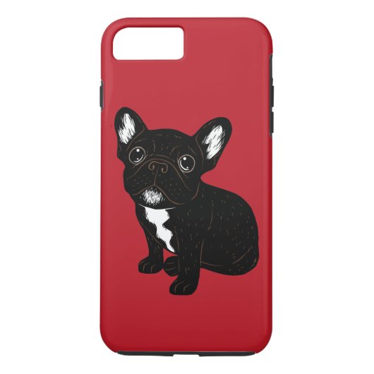 FrenchieのかわいいBrindle子犬 Case-Mate iPhoneケース (裏面)