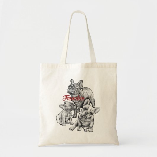 Frenchieのトート トートバッグ (正面)