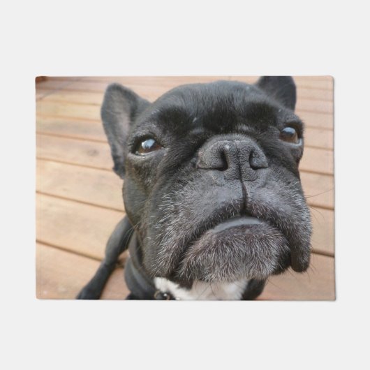 Frenchieのドア・マットの上で閉めて下さい ドアマット (正面)