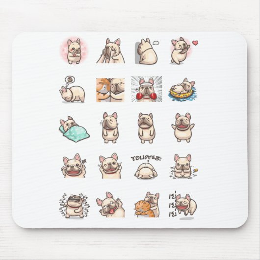 Frenchieのパッド マウスパッド (正面)