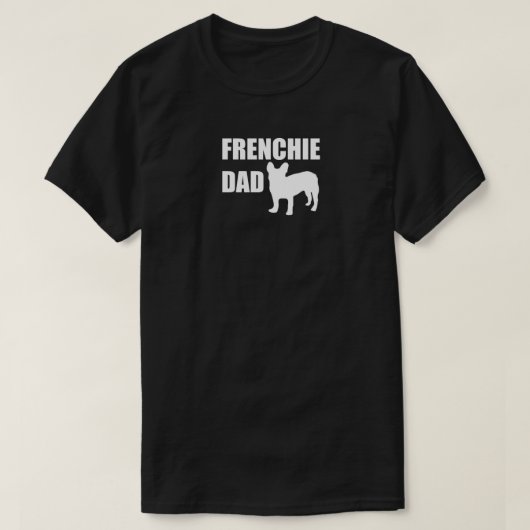 Frenchieのパパ Tシャツ (デザイン正面)