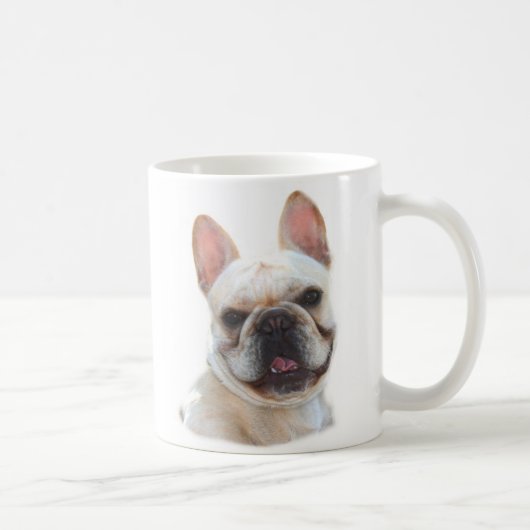 Frenchieの微笑のマグ コーヒーマグカップ (右)