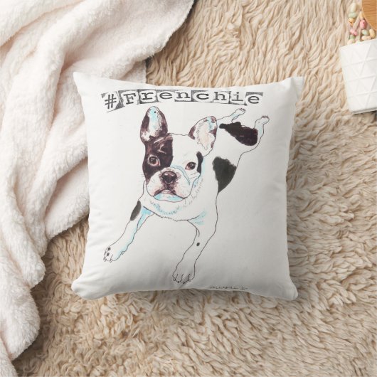 Frenchieの枕 クッション (ブランケット)