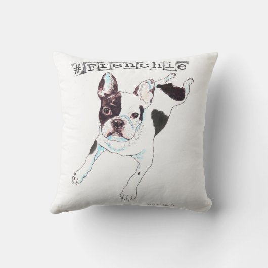 Frenchieの枕 クッション (裏面)