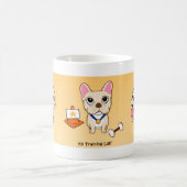 Frenchieの白のマグ コーヒーマグカップ (中央)