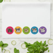 Frenchieの虹 キッチンタオル (折り畳み)