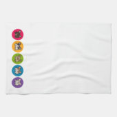 Frenchieの虹 キッチンタオル (横)