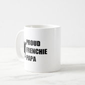 Frenchieの誇り高いパパ コーヒーマグカップ (正面左)