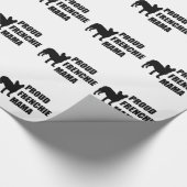 Frenchieの誇り高いママ ラッピングペーパー (角)