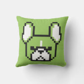 Frenchieの8ビット枕 クッション (裏面)