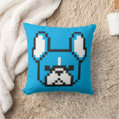 Frenchieの8ビット枕 クッション (ブランケット)